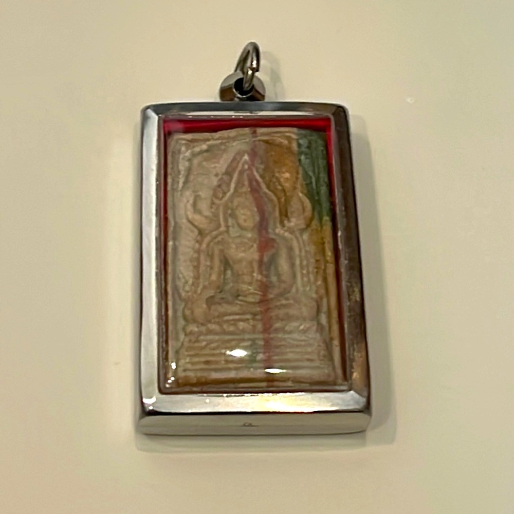 Thai Buddhist Clay Amulet/ Pendant